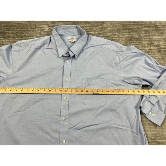 Croft & Barrow‎ Shirt Mens 20 34/35 Blue Button Up Easy Care Classic Fit Casual - Picture 5 of 14